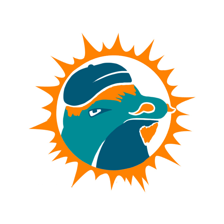Miami Dolphins Hipsters Logo DIY iron on transfer (heat transfer)